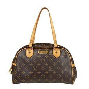 LOUIS VUITTON Brown Monogram Canvas Shoulder Bag
